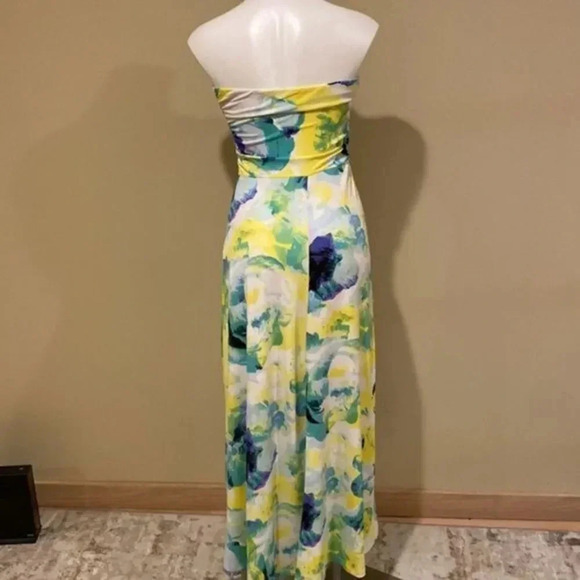 The Limited Strapless Maxi Dress Watercolor Floral - Picture 5 of 8